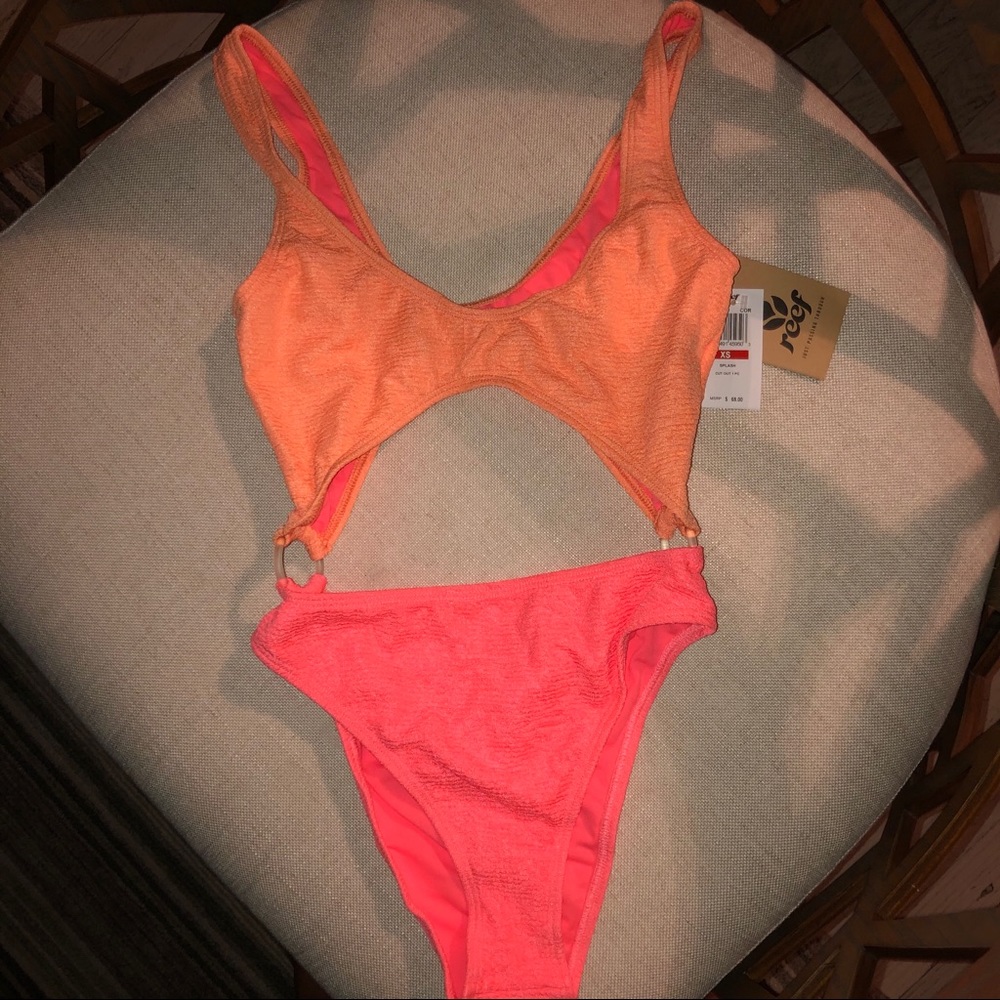 NWT Reef neon one piece swim